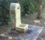 Fountain in travertine Montecelio Park(Rome)